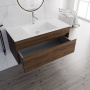 База под раковину Chiara 1000 подвесная, 1 выкатной ящик soft-close, C.Oak