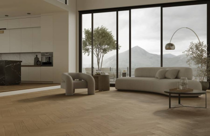 Кварцевый паркет Quartz Parquet Английская Ёлка Дуб Рустикальный, 33-410, 5/0,6 мм 