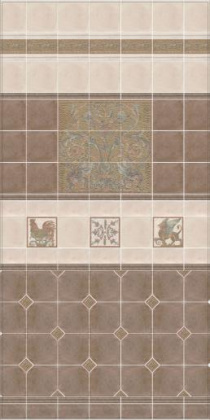 Панно HGD\В99\9x\17000 Виченца золото 45*45*6,9 (1уп/4комплекта), шт