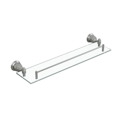 Полка стеклянная с бортиком Socotra, 6х52х12 см, хром, ST12611