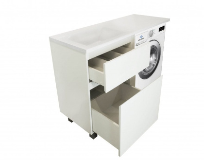 Комплект мебели Dallas Luxe 1500х482 правосторонний напольный 2 ящика (ШхГхВ) 848х476х860