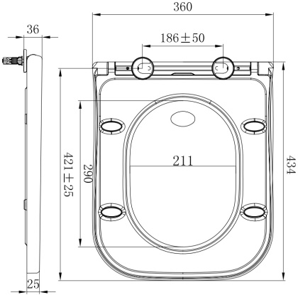 Крышка-сиденье для унитаза Allen Brau Infinity 4.21010.20 белый глянец