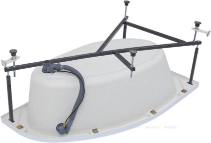 Акриловая ванна Aquanet Mia 140x80 L (с каркасом)