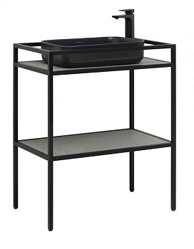 Консоль под раковину Allen Brau Liberty 75 1.33002.BB черный браш Консоль под раковину Allen Brau Liberty 75 1.33002.BB черный браш