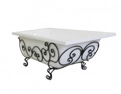 Кованая подставка для ванны "Дельта 150" (патина) Кованая подставка для ванны "Дельта 150" (патина)