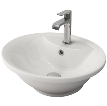 Раковина накладная Verona, 500*445, c переливом, 1 отв. смес., белый 1046-001-0126, шт