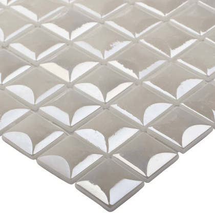 Стеклянная мозаика, WHITE, Edna