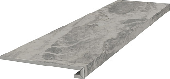 Ступень клееная Альбино серый обрезной 119,5х33, м2