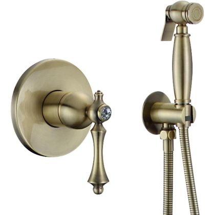 Гигиенический душ со смесителем Rose R0105Q, бронза Гигиенический душ со смесителем Rose R0105Q, бронза