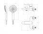 STYLUS-VD-BORO Смеситель для ванны и душа однорычажный в комплекте с ручным душем, шлангом и держателем, брашированное золото STYLUS-VD-BORO Смеситель для ванны и душа однорычажный в комплекте с ручным душем, шлангом и держателем, брашированное золото