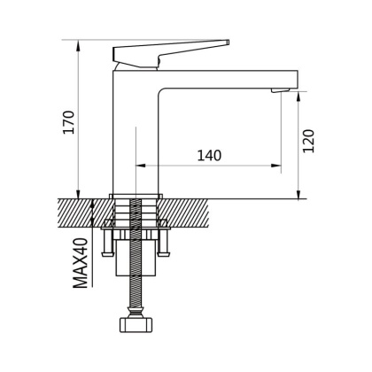 Смеситель для раковины Shevanik S89 S8901-1 Смеситель для раковины Shevanik S89 S8901-1