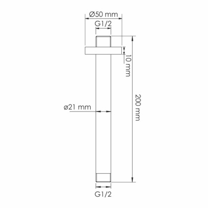 A337 Потолочный излив для душа