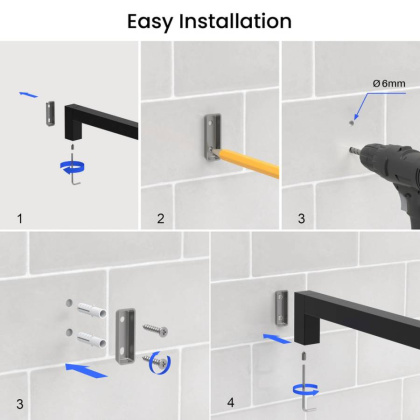 Полотенцедержатель Timo Selene 14051/03 черный матовый