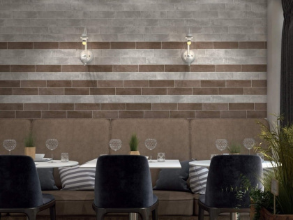 Плитка настенная 2912 Маттоне серый светлый 8,5*28*9 (41шт/1,02м2), м2