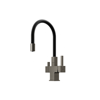 Смеситель для кухни SANCOS Arno с возможностью подключения фильтра для воды, цвет вороненая сталь, арт. SC4005GG