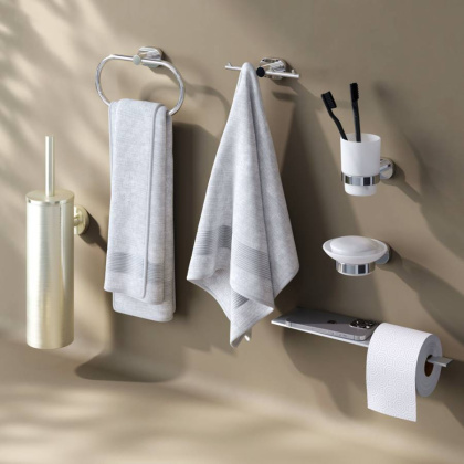 Набор аксессуаров для зоны красоты и туалета, хром, AK74D0606W