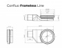 13701205 Душевой лоток Pestan Confluo Frameless Line 750 Black Glass Исполнение: Черный  13701205 Душевой лоток Pestan Confluo Frameless Line 750 Black Glass Исполнение: Черный