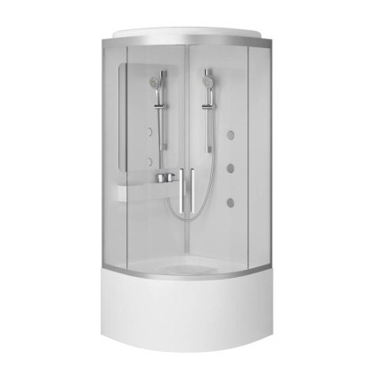 Душевая гидромассажная кабина Am.Pm, 90х90, на высоком поддоне Душевая гидромассажная кабина Am.Pm, 90х90, на высоком поддоне