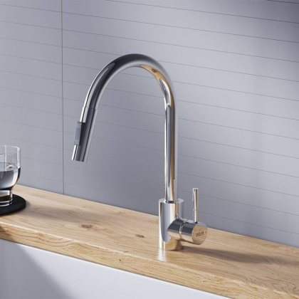 D3007500 Logic кухонный смеситель вытягивающимся изливом Logic, хром D3007500 Logic кухонный смеситель вытягивающимся изливом Logic, хром