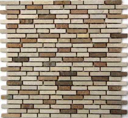 Мозаика натуральный камень Barselona-1 (чип 7) 30,5*30,5(15шт.-1,396м2), м2