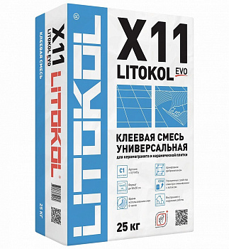 Клей цементный С1 LITOKOL X11 EVO 25кг Клей цементный С1 LITOKOL X11 EVO 25кг