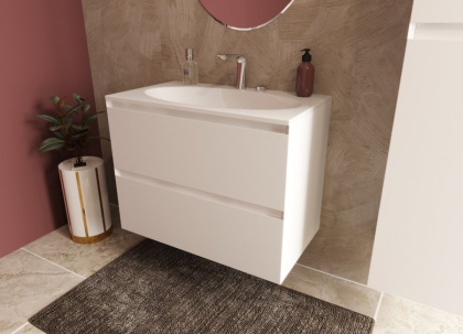 Тумба подвесная под умывальник Malta 800х470 2 ящика (ШхГхВ) 798х466х607 Тумба подвесная под умывальник Malta 800х470 2 ящика (ШхГхВ) 798х466х607