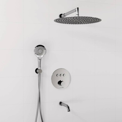 A175817 Встраиваемый комлплект для ванны с верхней душевой насадкой, лейкой и изливом A175817 Встраиваемый комлплект для ванны с верхней душевой насадкой, лейкой и изливом