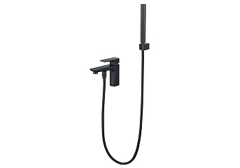 Смеситель врезной на борт ванны на 1 отв. AQUATEK, матовый черный AQ1044MB ВЕГА  Смеситель врезной на борт ванны на 1 отв. AQUATEK, матовый черный AQ1044MB ВЕГА