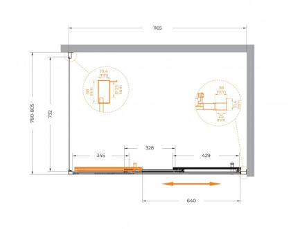 Душевой уголок CEZARES MOLVENO-AHF-31