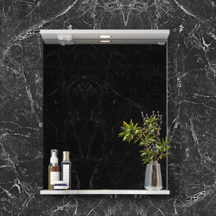 Зеркало Onika Коралл 55 белое, с подсветкой