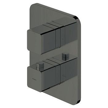 Смеситель термостатический для душа скрытого монтажа OMNIRES PARMA PM7436GR (графит) Смеситель термостатический для душа скрытого монтажа OMNIRES PARMA PM7436GR (графит)