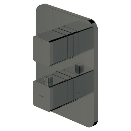 Смеситель термостатический для душа скрытого монтажа OMNIRES PARMA PM7436GR (графит) Смеситель термостатический для душа скрытого монтажа OMNIRES PARMA PM7436GR (графит)