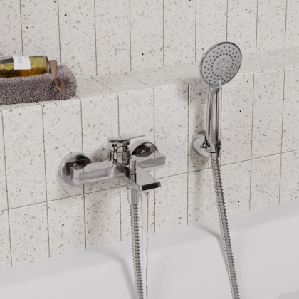 Lopau 3201 Смеситель для ванны с коротким изливом Wasserkraft