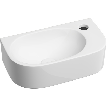 Умывальник подвесной прямоугольный (чаша слева, отверстие под смеситель справа) Element 409*224*110мм