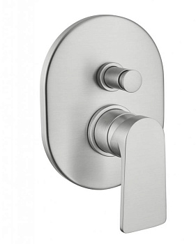 LAGOS-VDIM-01 Встраиваемый однорычажный смеситель для душа с переключателем на 2 выхода, исполнение хром