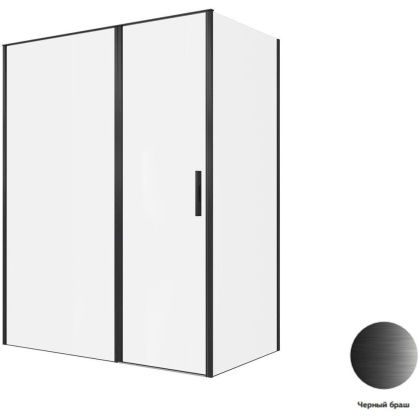 Душевой уголок Allen Brau Priority 160x90 3.31039.BBA + 3.31045.BBA черный браш