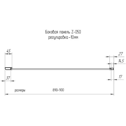 Боковая панель RGW Z-050-2B, RGW 352205209-14