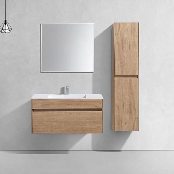 База под раковину Chiara 1000 подвесная, 1 выкатной ящик soft-close, N.Oak База под раковину Chiara 1000 подвесная, 1 выкатной ящик soft-close, N.Oak