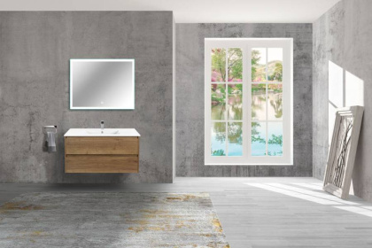 База под раковину Gio 100 подвесная, 2 выкатных ящика soft-close, T.Oak База под раковину Gio 100 подвесная, 2 выкатных ящика soft-close, T.Oak