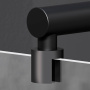 W94WI-80-F1-BTE Душевая перегородка X-Joy 80x195, стекло прозр. 6 мм + покрытие, фурнитура черный