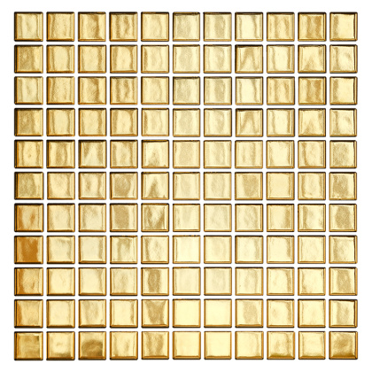 Керамическая мозаика, Golden Glossy 25х25, Metal