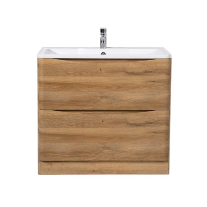 Тумба с раковиной напольная  BelBagno ACQUA 80 Bianco Lucido, раковина белая