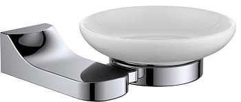 Мыльница керамическая RUSH Thira, 3х16х12 см, хром, TR36411