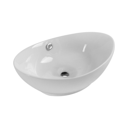 Раковина керамическая накладная, овальная BB1087
