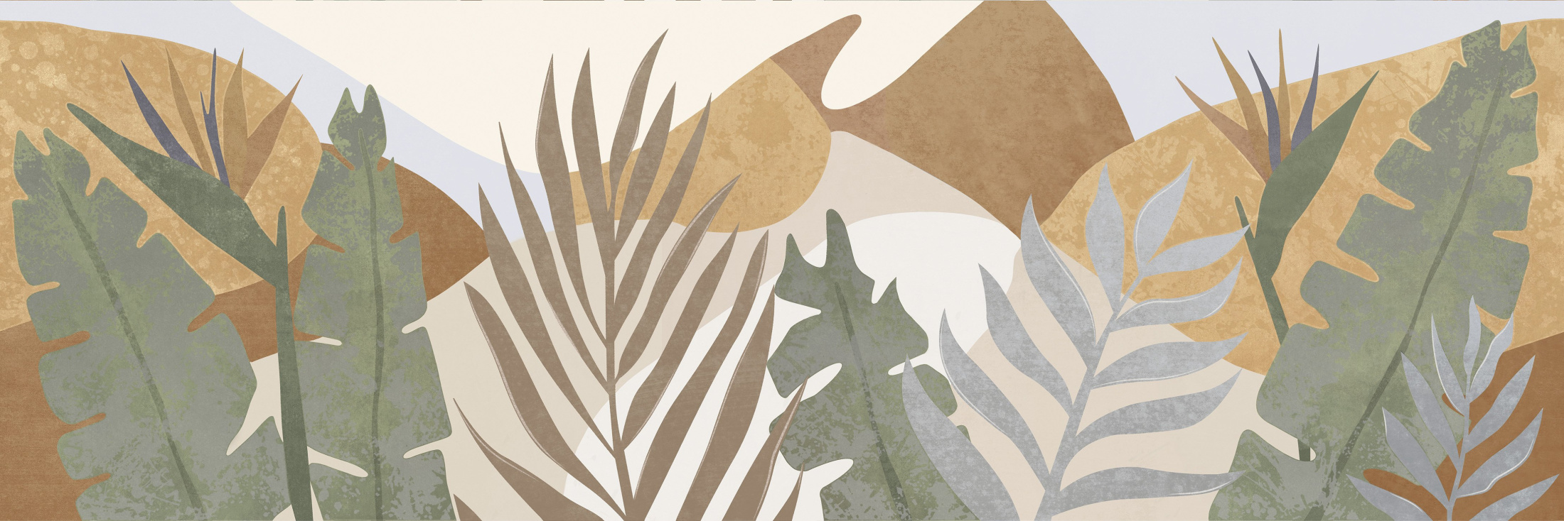 Настенная вставка Meissen Keramik New garden многоцветный 25x75 A16520