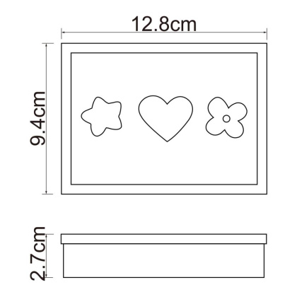 Мыльница Ammer, 12,8х2,7х9,4 см, розовая, K-6429
