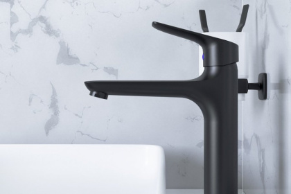 770250300 Origin Bit, Смеситель для умывальника высокий, Черный