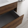 База под раковину Chiara 800 подвесная, 1 выкатной ящик soft-close, C.Oak