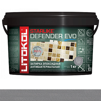 Затирка эпоксидная STARLIKE DEFENDER EVO, S.115 GRIGIO SETA 1кг