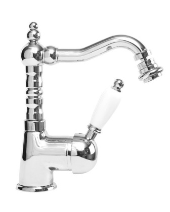 ELITE-BSM2-03/24-M Смеситель для биде однорычажный c донным клапаном, исполнение золото, ручка золото